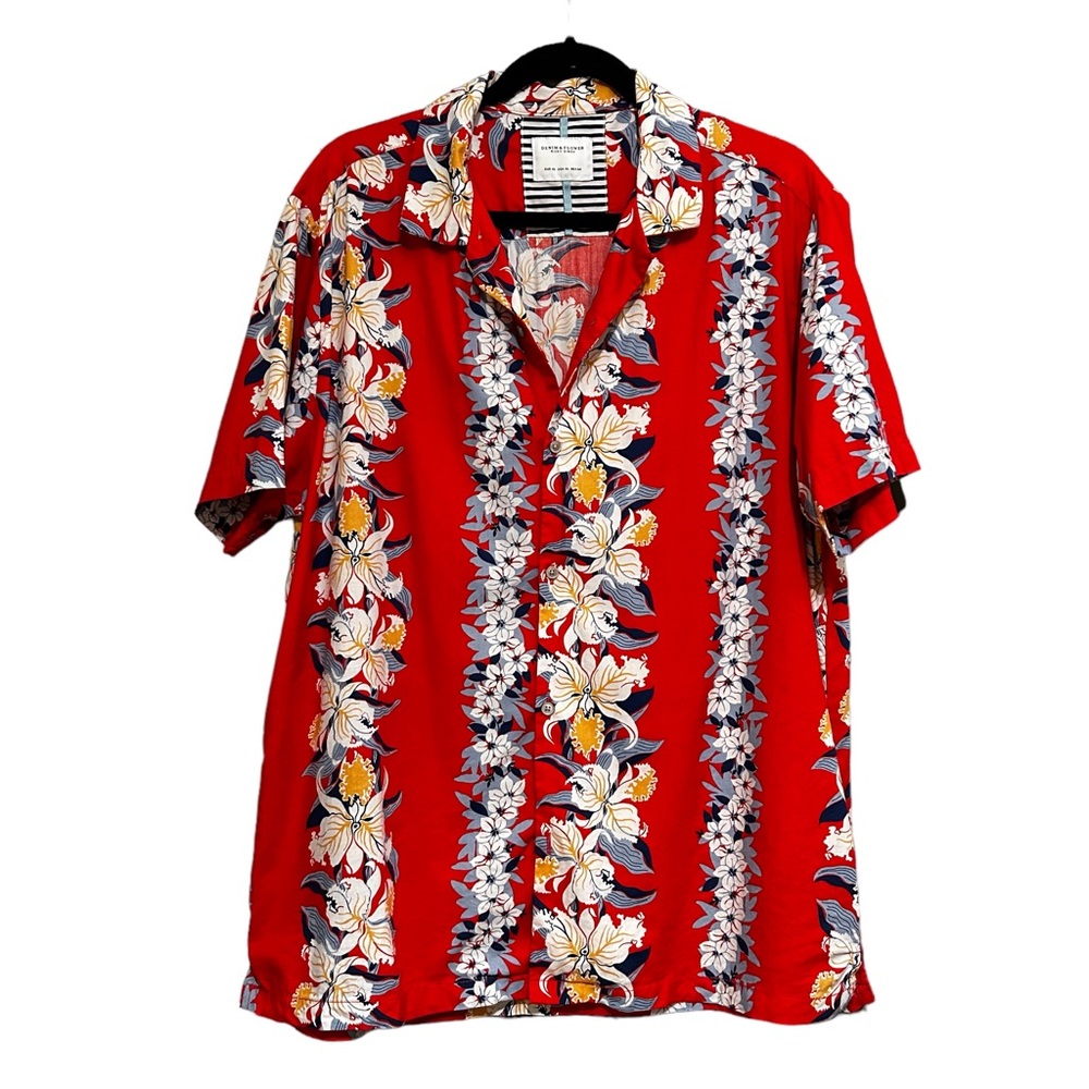 Denim & Flower Men's Floral Button Down